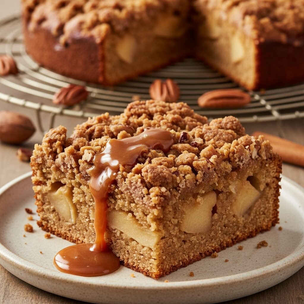 The Ultimate Moist Apple Cake With Pecan Crumble: A Fall Baking Essential