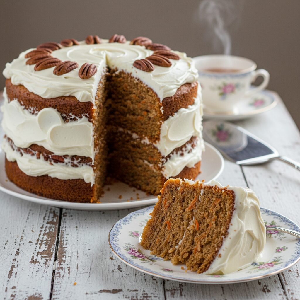 The Ultimate Moist Carrot Layer Cake with Tangy Cream Cheese Frosting