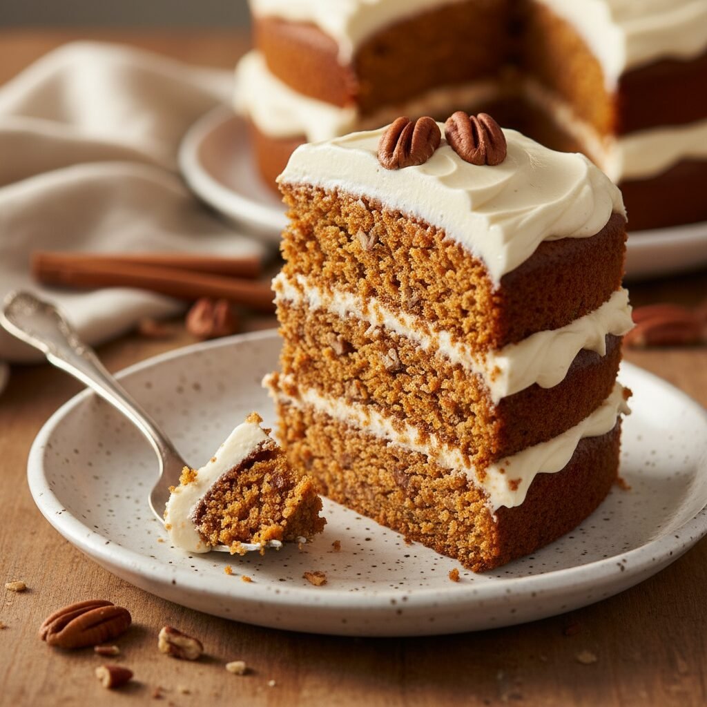 The Ultimate Moist Carrot Layer Cake With Pecans and Tangy Cream Cheese Frosting