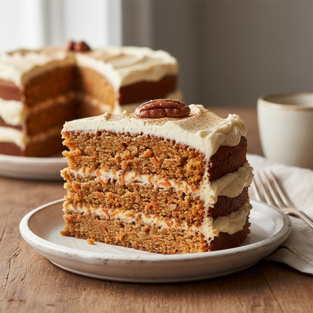 The Ultimate Moist Carrot Layer Cake With Creamy Vanilla Frosting