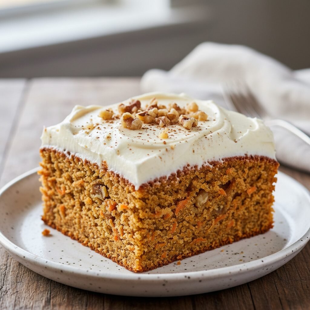 The Ultimate Moist Carrot Sheet Cake with Cream Cheese Frosting