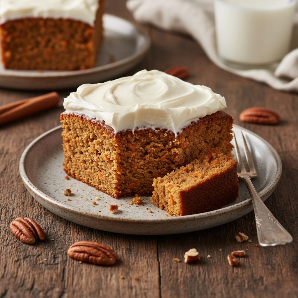 The Ultimate Moist Carrot Snack Cake with Cream Cheese Frosting