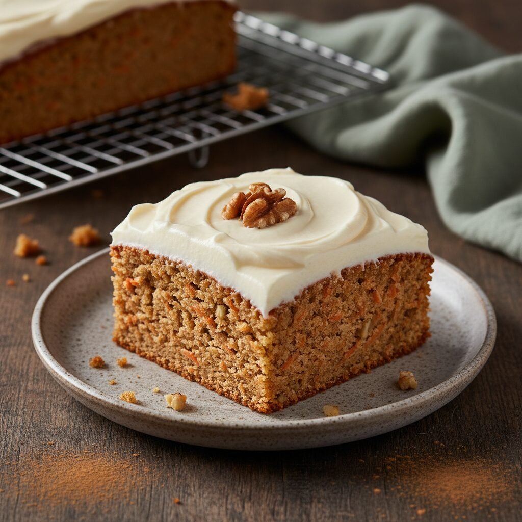 The Ultimate Moist Carrot Snack Cake with Cream Cheese Frosting