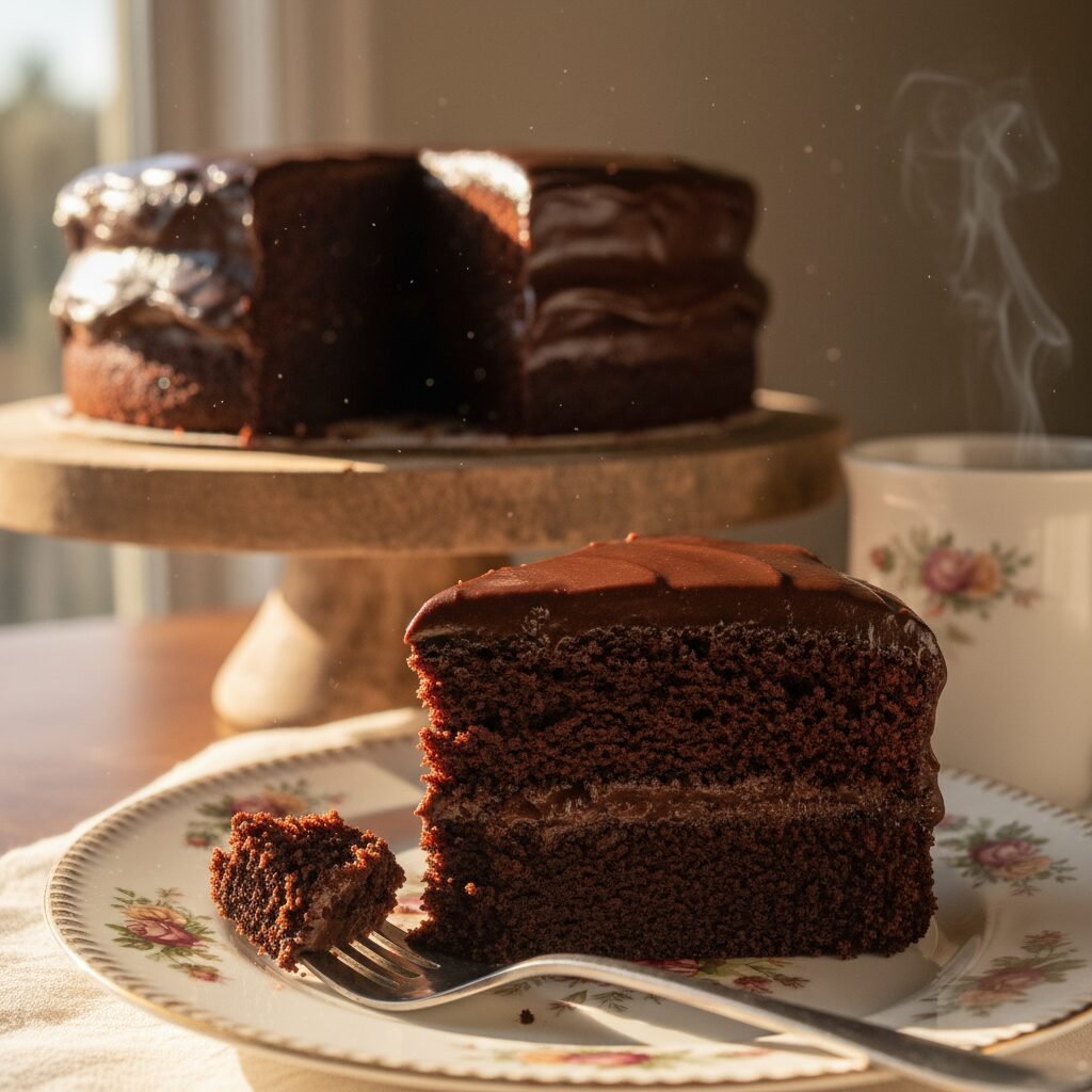 The Ultimate Moist Chocolate Birthday Cake with Coffee