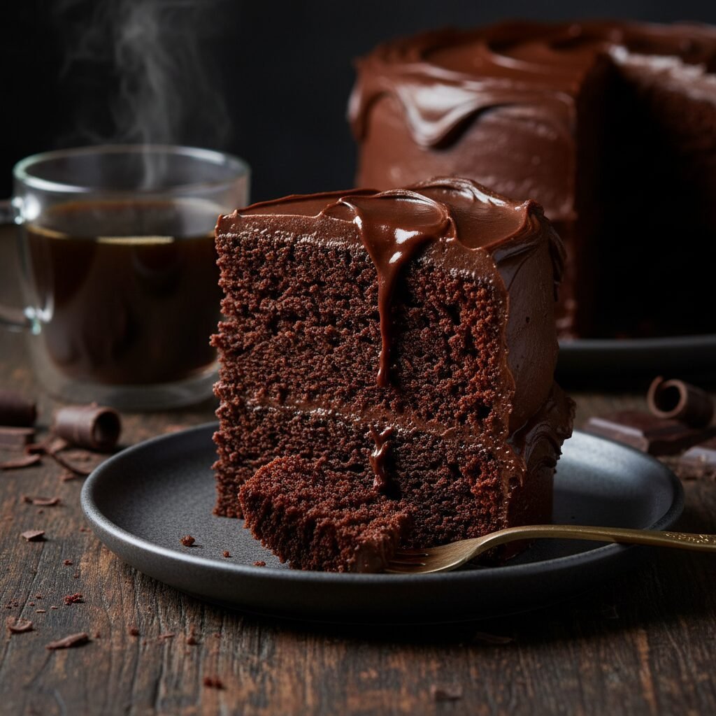 The Ultimate Moist Dark Chocolate Cake: Rich, Fudgy & Unforgettable