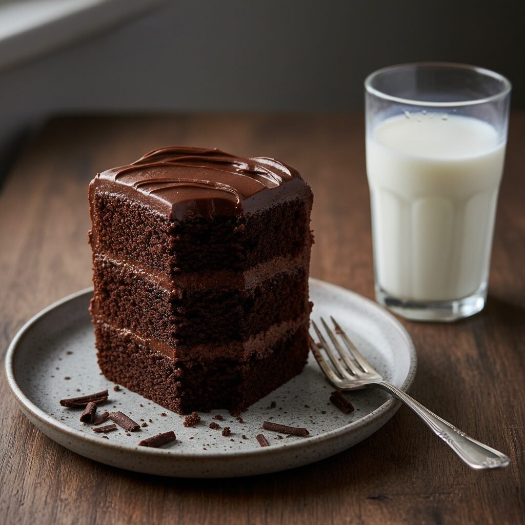 The Ultimate Moist Dark Chocolate Cake With Buttermilk