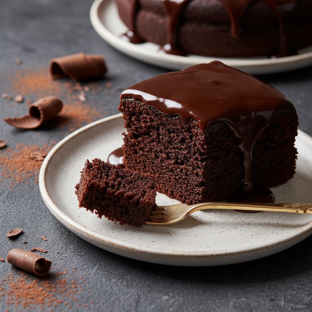 The Ultimate Moist Dark Chocolate Cake With Silky Ganache