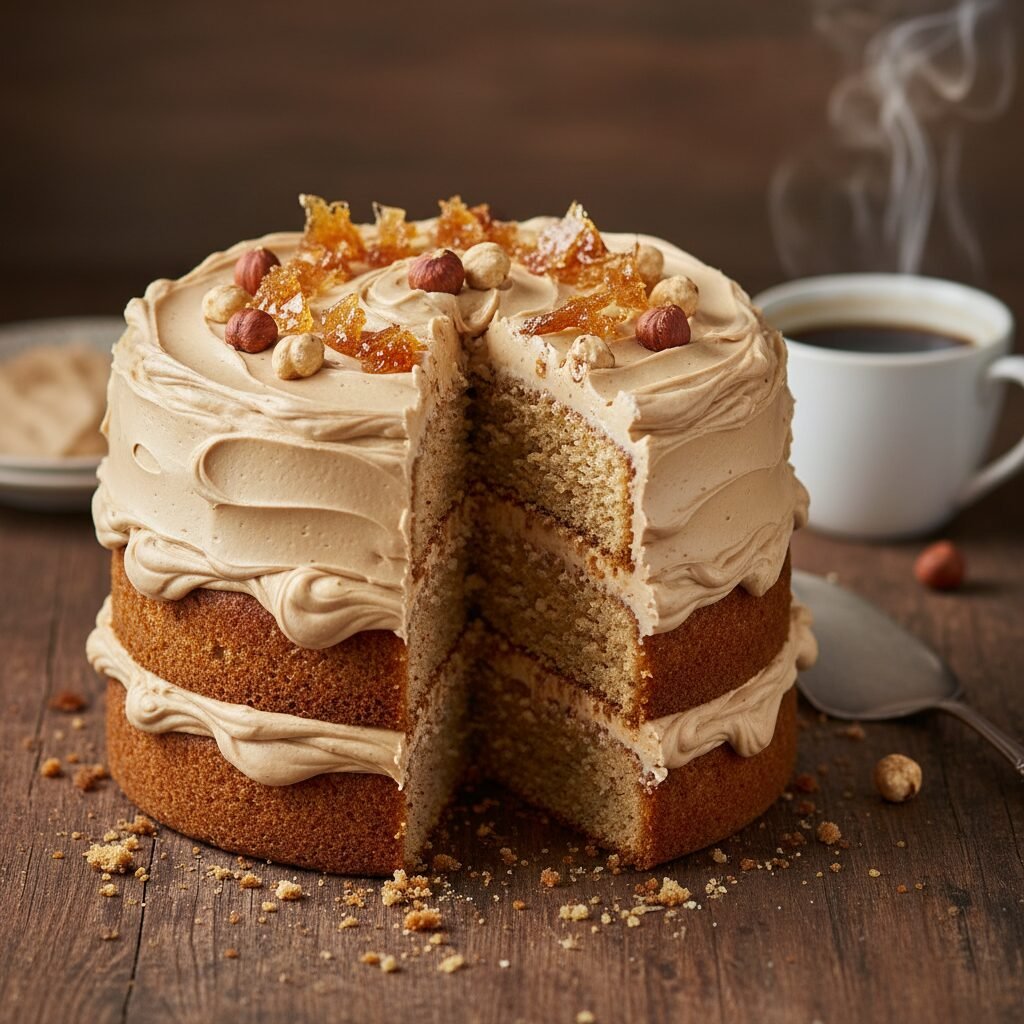 The Ultimate Moist Hazelnut Layer Cake with Praline Buttercream