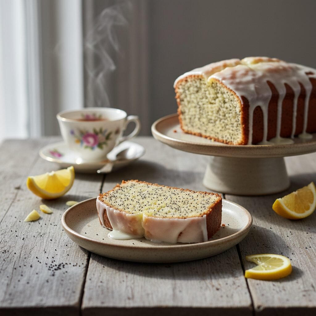 The Ultimate Moist Lemon Poppy Seed Cake with Lemon Glaze