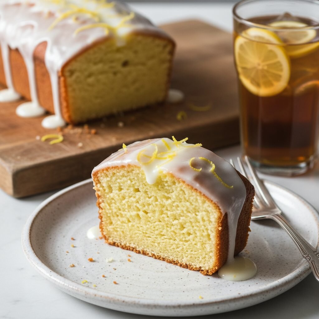 Ultra-Moist Lemon Yogurt Cake with Tangy Glaze
