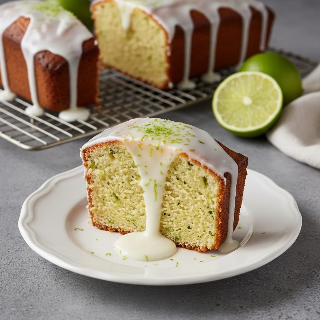 The Ultimate Moist Lime Loaf Cake with Zesty Glaze