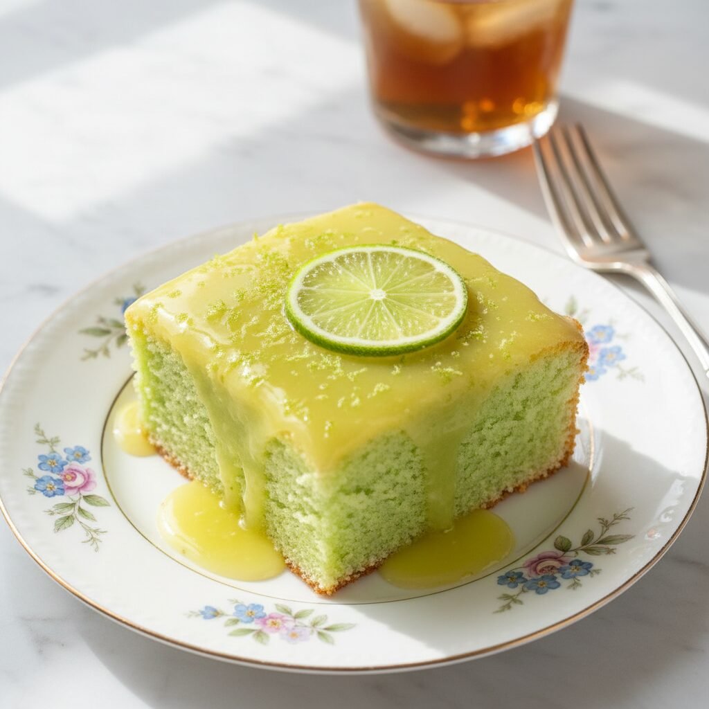The Ultimate Moist Lime Sheet Cake with Zesty Glaze