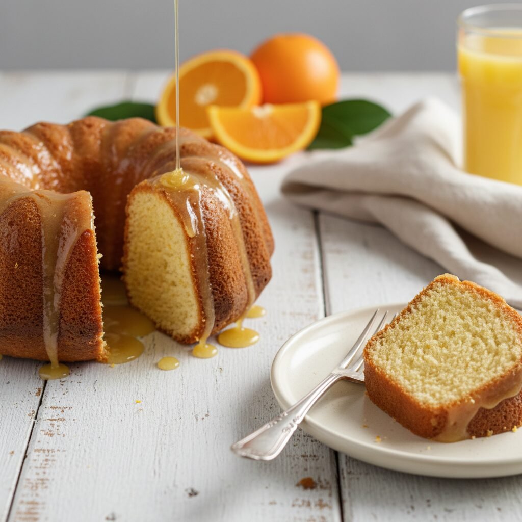 Sunshine on a Plate: The Ultimate Moist Orange Cake with Zesty Citrus Glaze