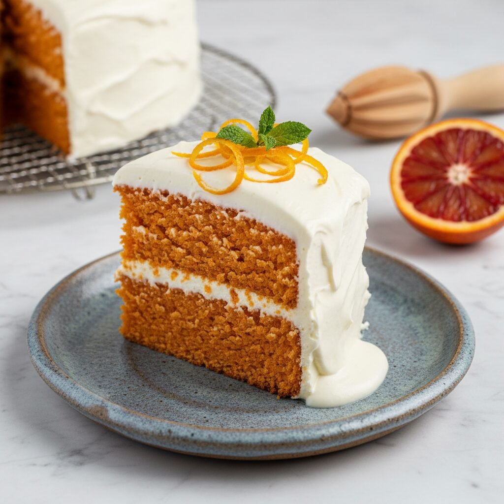 The Ultimate Moist Orange Cake With Cream Cheese Frosting