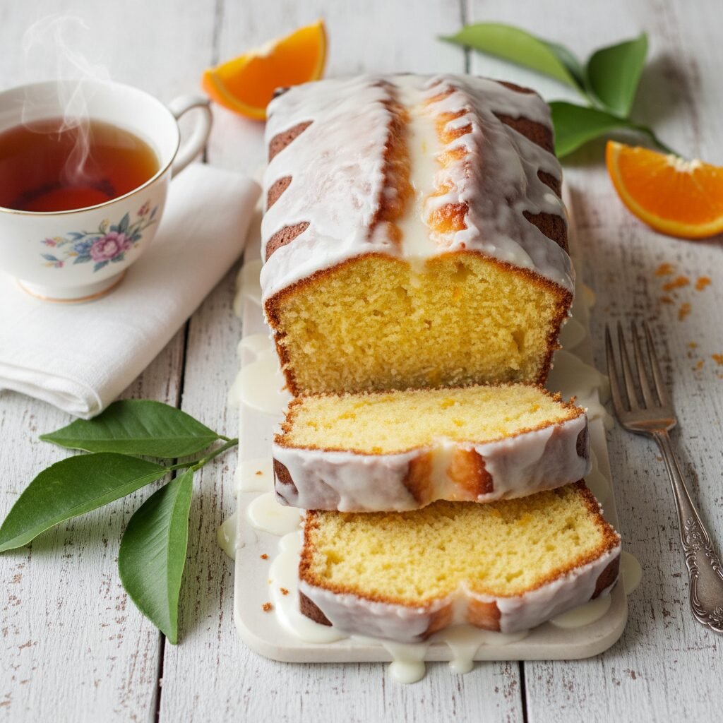 The Ultimate Moist Orange Loaf Cake with Zesty Glaze