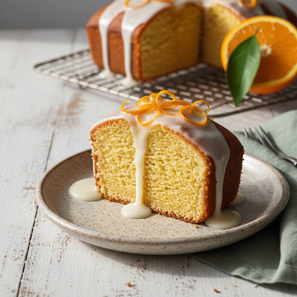 The Ultimate Moist Orange Pound Cake with Zesty Glaze