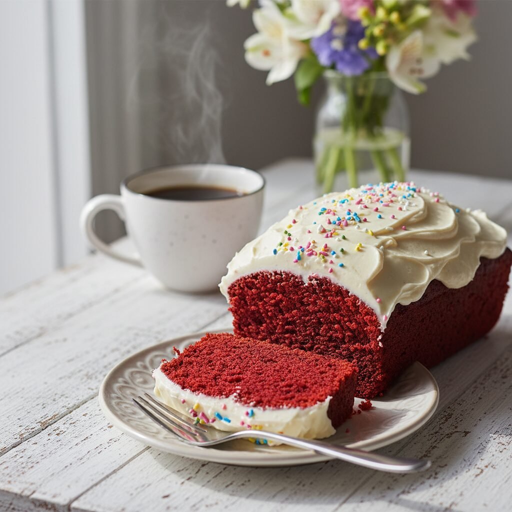 The Ultimate Moist Red Velvet Loaf Cake For Birthdays
