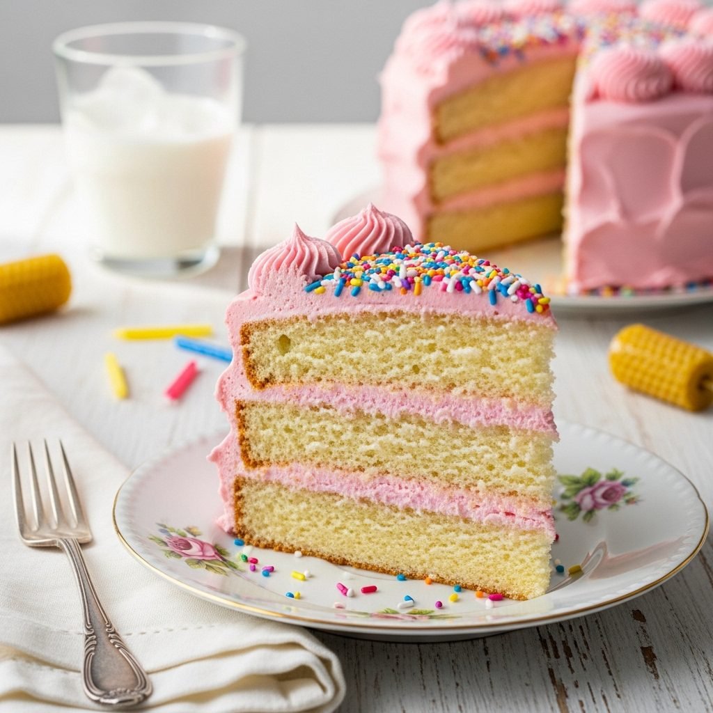 The Ultimate Moist Vanilla Birthday Cake with Velvety Crumb