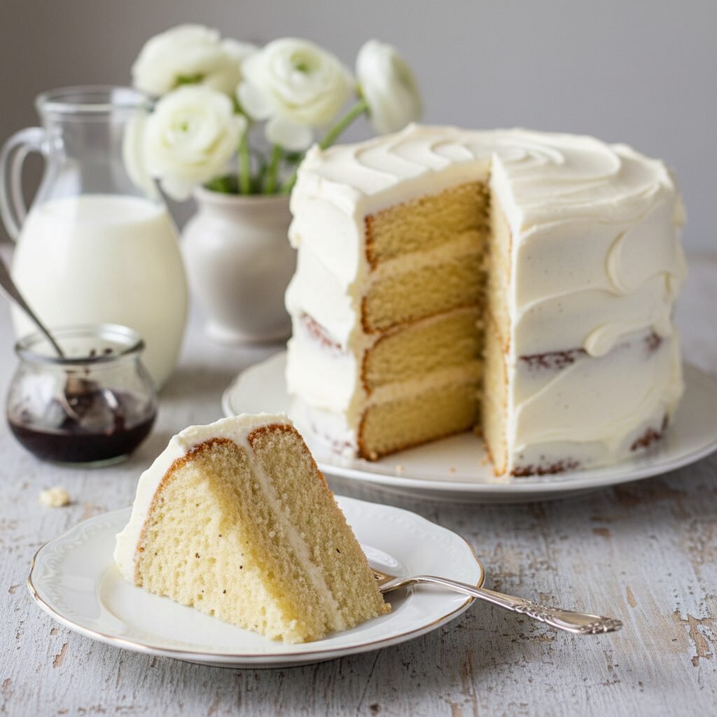 The Ultimate Moist Vanilla Layer Cake For 8 Inch Pan Recipe