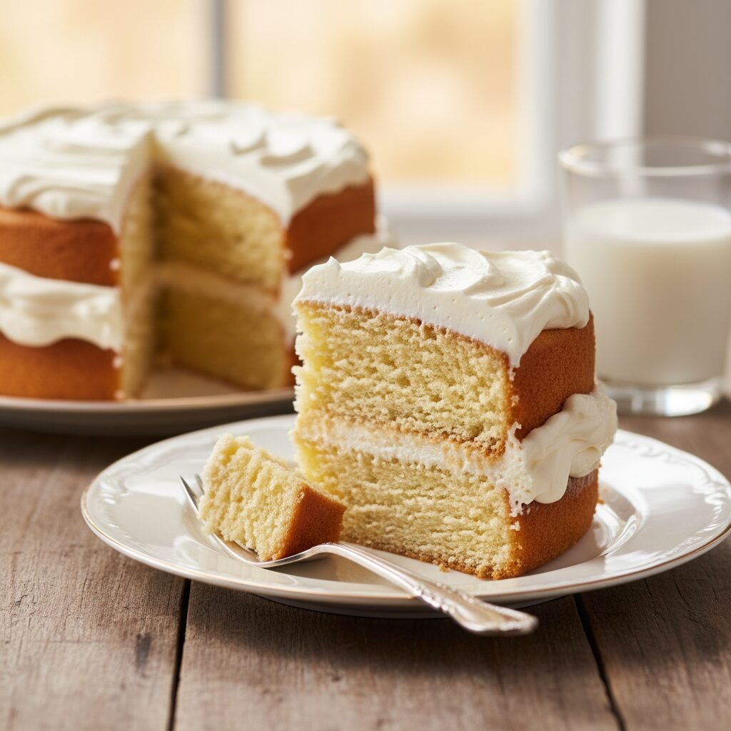 The Ultimate Moist Yellow Layer Cake With Cream Cheese Frosting